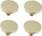 SANCHAKOU Dresser Pulls 4 Pack Bedside Table Shoe Cabinet Copper Round Single Hole
