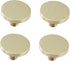 SANCHAKOU Furniture Knobs 4 Pack Bedside Table Shoe Cabinet Copper Round Single Hole