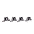 Eowpower 4 Pieces Ball Mounted Pillow Block Insert Bearings, 8 mm Bore Diameter