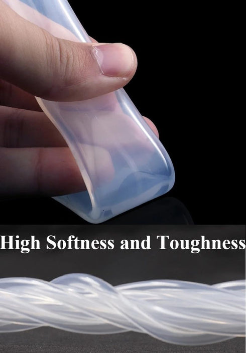 Silicone Tubing 1/8" ID×3/16" OD Food Grade Pure Silicone Tube Hose Flexible High Temp for Home Brewing, Winemaking, Beer Line, Aquaponics Kegarator 10 Feet