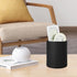 Pen Holder for Desk, Cute Cup Organizers (Black, 3.94" x 3.15" x 3.15")