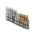 12pcs Metric & Inch Tap Drill Bits M3-M10 Hex Shank Plated HSS with Red Case for Tapping Various Threads