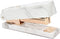 White Marble Heavy Duty Stapler, Desktop Stapler with Gold Tone, Non-slip Base for Office Supplies