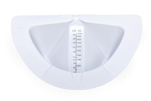 Graduated Specimen Collector Pans 32oz, Urine Measuring Container with Pour Spout, Durable for Healthcare & Home Use