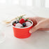 5-Ounce 50 Frozen Coppetta Dessert Cups, Disposable Ice Cream Cups - Lids Sold Separately, Sturdy, Red Paper Yogurt
