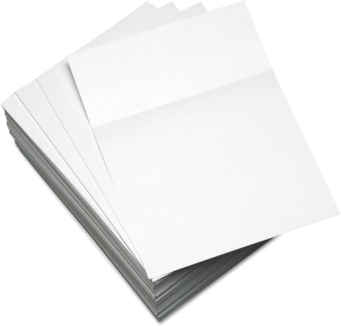 Lettermark 500/Ream Custom Cut-Sheet Copy Paper, 8.5 x 11, 20 lb Bond Weight, 92 Bright, Micro-Perforated 3.5" from