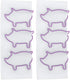 Muka 100 PCS Piggy Paper Clips, Cute Animal Shaped Paper Clips for Office Supplies, 1 1/2"L x 1"W