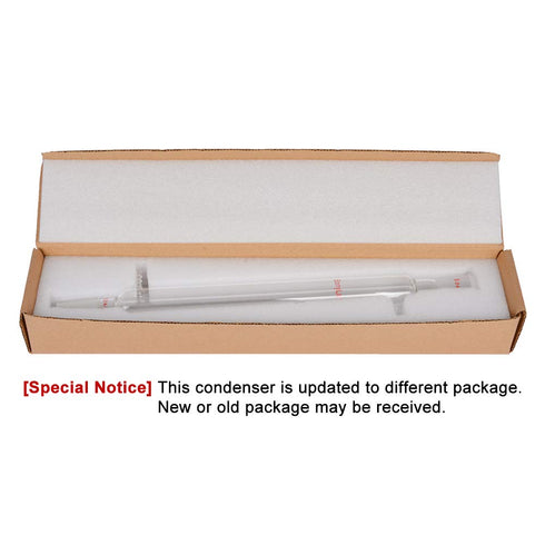 StonyLab Borosilicate Glass Liebig Condenser, 300 mm Jacket Length