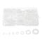 uxcell 520pcs Rubber Flat Washer Gasket Assortment, M2.5-M8, 8 Sizes for Faucet or Plumbing