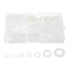 uxcell 520pcs Rubber Flat Washer Gasket Assortment, M2.5-M8, 8 Sizes for Faucet or Plumbing