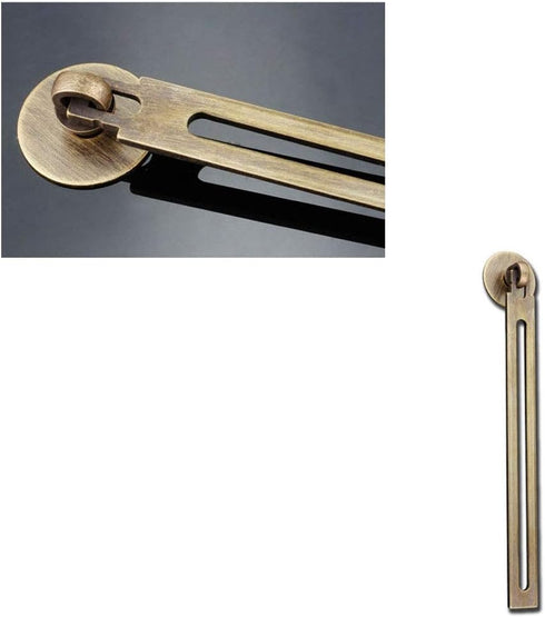 iModen 4 Pcs Bedside Cabinet Drawer Single Hole Pure Copper Handle Vintage Desk Handles Wardrobe Door Brass Pulls