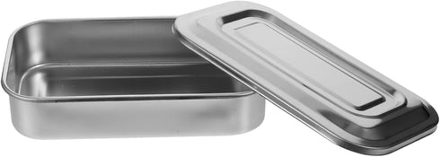 8 Inch Stainless Steel Medical Box Instrument Tray with Lid Accessories for