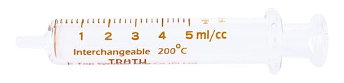 Truth Laboratory Glass Syringe, 5ml Glass Tip (01-08-01-05)