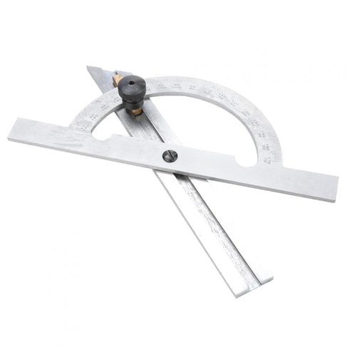 Protractor Angle Finder, 0-180 Degrees Carbon Steel Angle Ruler for Measuring & Gauging Tool in Woodworking