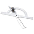 Protractor Angle Finder, 0-180 Degrees Carbon Steel Angle Ruler for Measuring & Gauging Tool in Woodworking