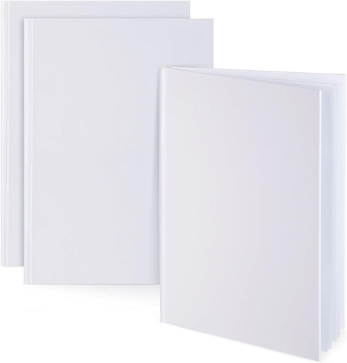Paper Junkie 3 Pack Hardcover Books for Kids, Unlined Sketchbook Journal, 18 Sheets / 36 Pages (7 x 10 In)