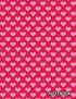 Pink Hearts Pattern Notebook: Blank Unlined / Non-ruled, 100 Pages, Letter Size 8.5 x 11 Inches - 313