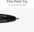 Pentonic BR-T Retractable Ballpoint Pens, 18 Count, 0.7 mm Fine Point, Black Ink for Journaling & Office