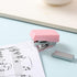 Pink Mini Stapler with Staples, Portable Binding Machine, Morandi Color Metal Stapler Set for Office