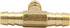 Legines Barb Tee: 1/4" x 1/4" x 1/4" Hose Barbed T Fitting, Brass 3 Way Union, 2 pcs