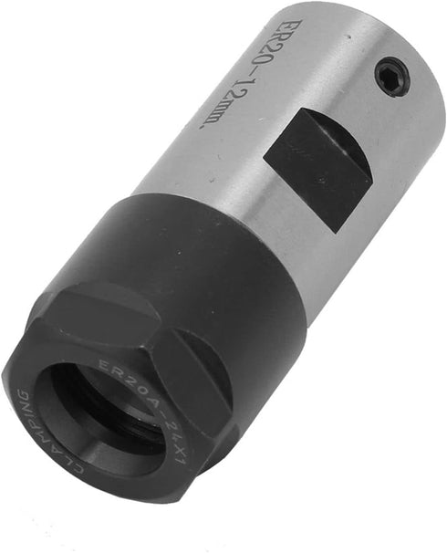 Collet Chuck, C25 ER20 50L CNC Milling Motor Spindle Extension Rod Holder for Boring Drilling Tapping Router (12mm)