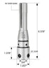 Accusize Industrial Tools R8 to 3/4'' Weldon Shank Arbor Adapter for Bridgeport Milling Machines