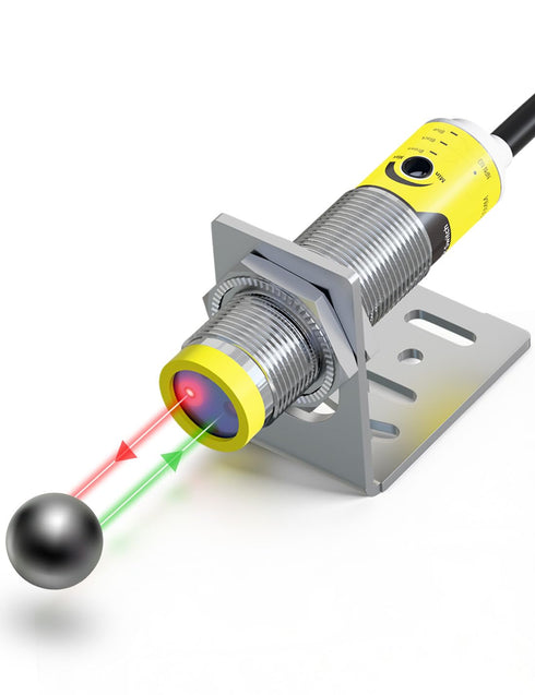 DIHOOL Photoelectric Proximity Sensor, Laser Motion Switch,IP65 Waterproof, Normally Open NPN NO,