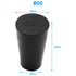 20 Pack Solid Rubber Stoppers Size #00-15mm x 10mm - 25mm Long - Tapered Laboratory Test Tube Stopper Plug - Black