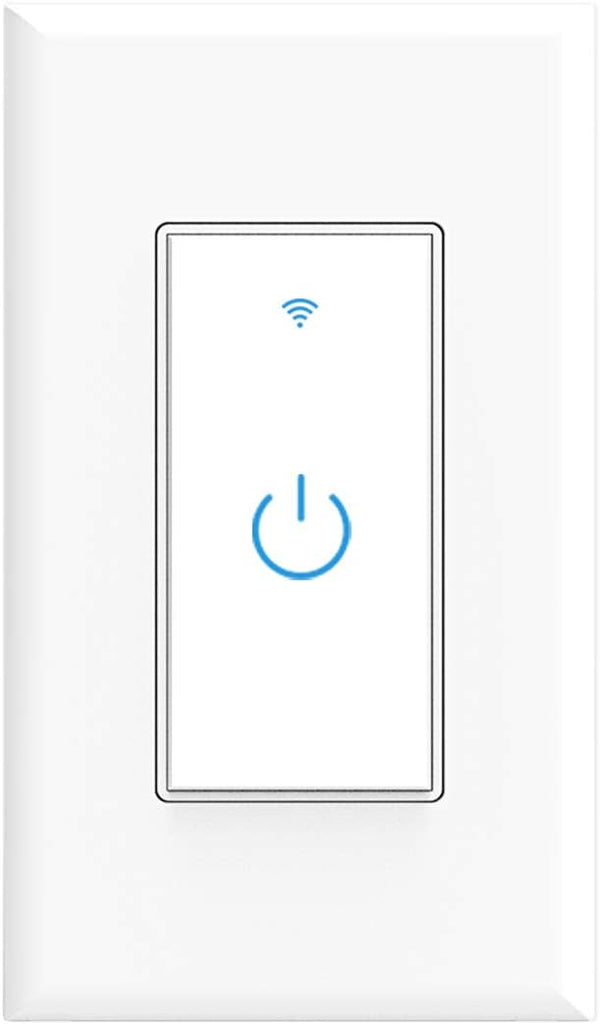 Smart Light Switch, WiFi Touch Wall Switch 1 Gang, Compatible with Alexa Google Home