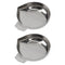 DOITOOL 2Pcs Stainless Steel Weighing Boats, Lab Dish Container for Measuring Mixing Powders and Liquids