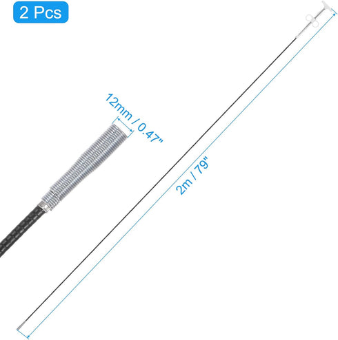 2pcs Flexible Grabber Claw Pick Up Tool 79 Inch 4 Claws Stainless Steel Sewer Cleaning Hook Unclog Sink Sewer Hair Drain Cleaner Tool Sink Unclogger for Toilet Bathtub Sewer White