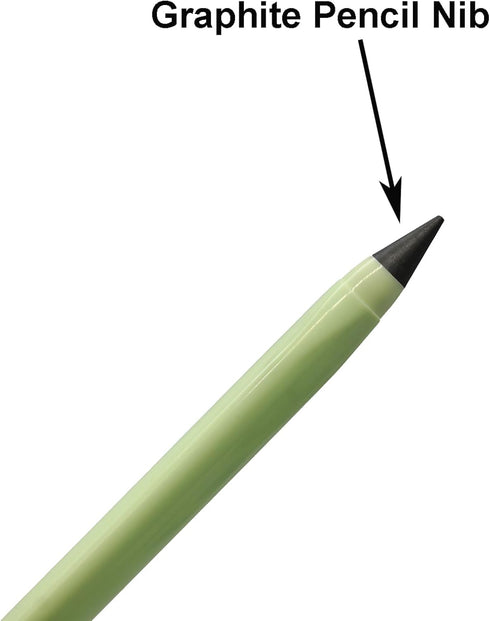 Maydahui 12PCS Everlasting Pencil, Inkless Eternal Pencil with Eraser, Magic Pencil with 12 Replaceable Nibs