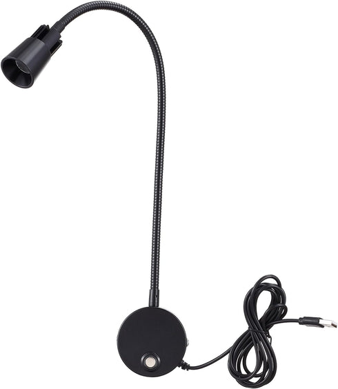 USB 5V Wall Mounted Bedside Reading Lamp Dimmable 6000K 4000K 3000K Colors