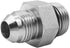 (2-PACK) 6400-08-10-O Hydraulic Hose Adapter Fitting - 1/2" Male JIC 37° Flare × 5/8" Male O-Ring