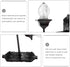 1 12 5pcs 1: 12 Yardwe Outdoor Wall Lights Outdoor Wall Lights Vintage DIY Miniature LED Light Lamp LED Sconces Scale