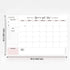 Bliss Collections Monthly Planning Pad - To Do List Notebook, Undated Tear-Off Sheets Notepad, Work Calendar,