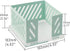 NatSumeBasics Mint Green Sticky Note Holder, Metal Post-it Note Holder, 3.5 x 3.5 Clear Acrylic Base Cube Dispenser for