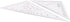Klanata 405mm Set, (15.9in) Large Marine Navigation Triangle Ruler & Protractor Crystal Clear Acrylic Chart Plotting