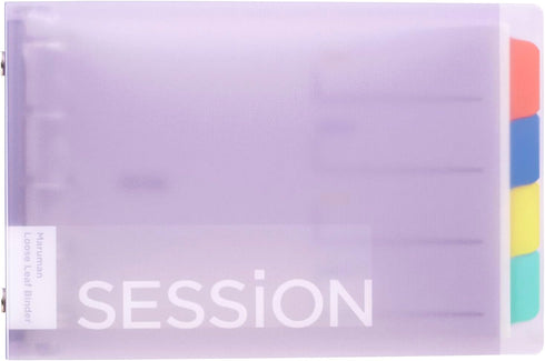 Maruman FM310-30 Loose Leaf Binder Session, Mini Size, Light Purple, 5 Holes