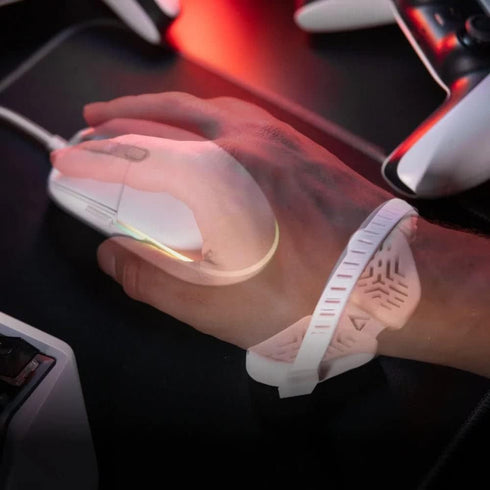 DELTAHUB Carpio G2.0, Advanced Ergonomic Right-Handed Gaming Wrist Rest for Mouse, Small, Right, White