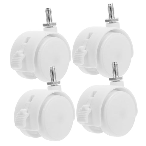 PRETYZOOM 4Pcs Office Chair Caster Wheels with Brake Swivel Casters for Smooth