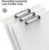 Extra Large 11x17 Clipboards Set of 6 - Plastic Drawing Boards with Low Profile Clip for Drawing, Sketching, Art