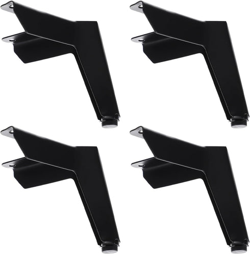 FOMIYES 4pcs Metal Furniture Support Legs for Sofa Cabinet, 100mm Iron Triangle