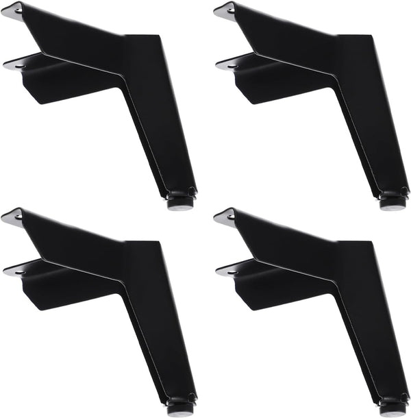 FOMIYES 4pcs Metal Furniture Support Legs for Sofa Cabinet, 100mm Iron Triangle