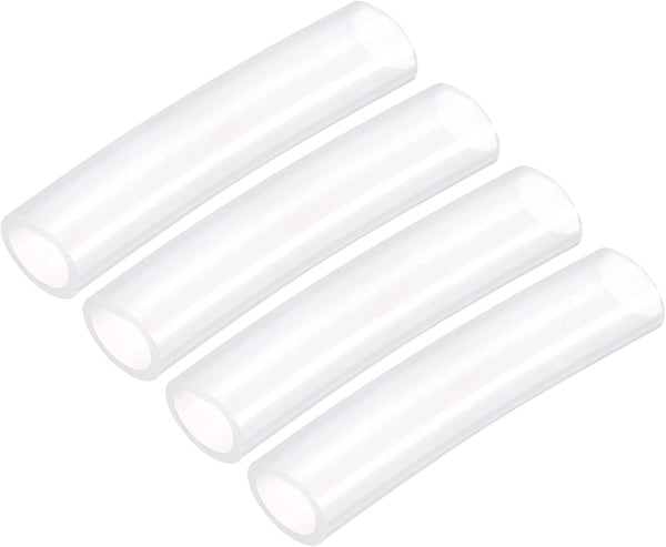 uxcell Pure Silicone Tubing, 19mm ID, 25mm OD, 4Pcs 0.33 Ft Transparent Hose for Water and Air Pump