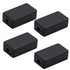 Fielect Junction Box ABS Plastic Dustproof Universal Electrical Project Enclosure Black 1.89 x 1.02 x 0.61 inch, 4Pcs