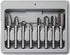 Carbide Burr Set, 8pcs JESTUOUS 1/4 Inch Shank Diameter Double Cut Rotary Files for Metal Grinding and Polishing