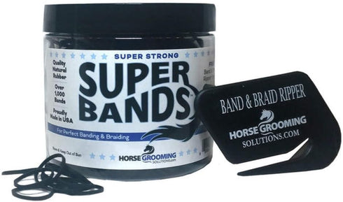 Healthy Haircare Product-Super Bands, Black, 1/4 Pound