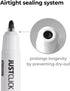 carrotez 12 Count Retractable Dry Erase Markers, Low Odor White Board Markers, Bullet Tip, Thick Barrel, Black