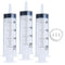 3pcs 200ml Syringes with Tip Adapters, Large Garden Syringe for Scientific Labs and Nutrient Measuring